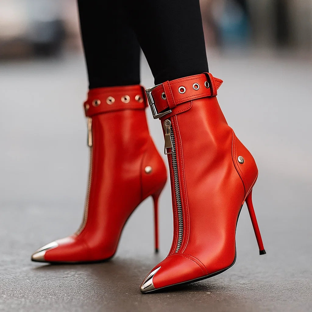 LYLA LEDER-REISSVERSCHLUSSSTIEFEL