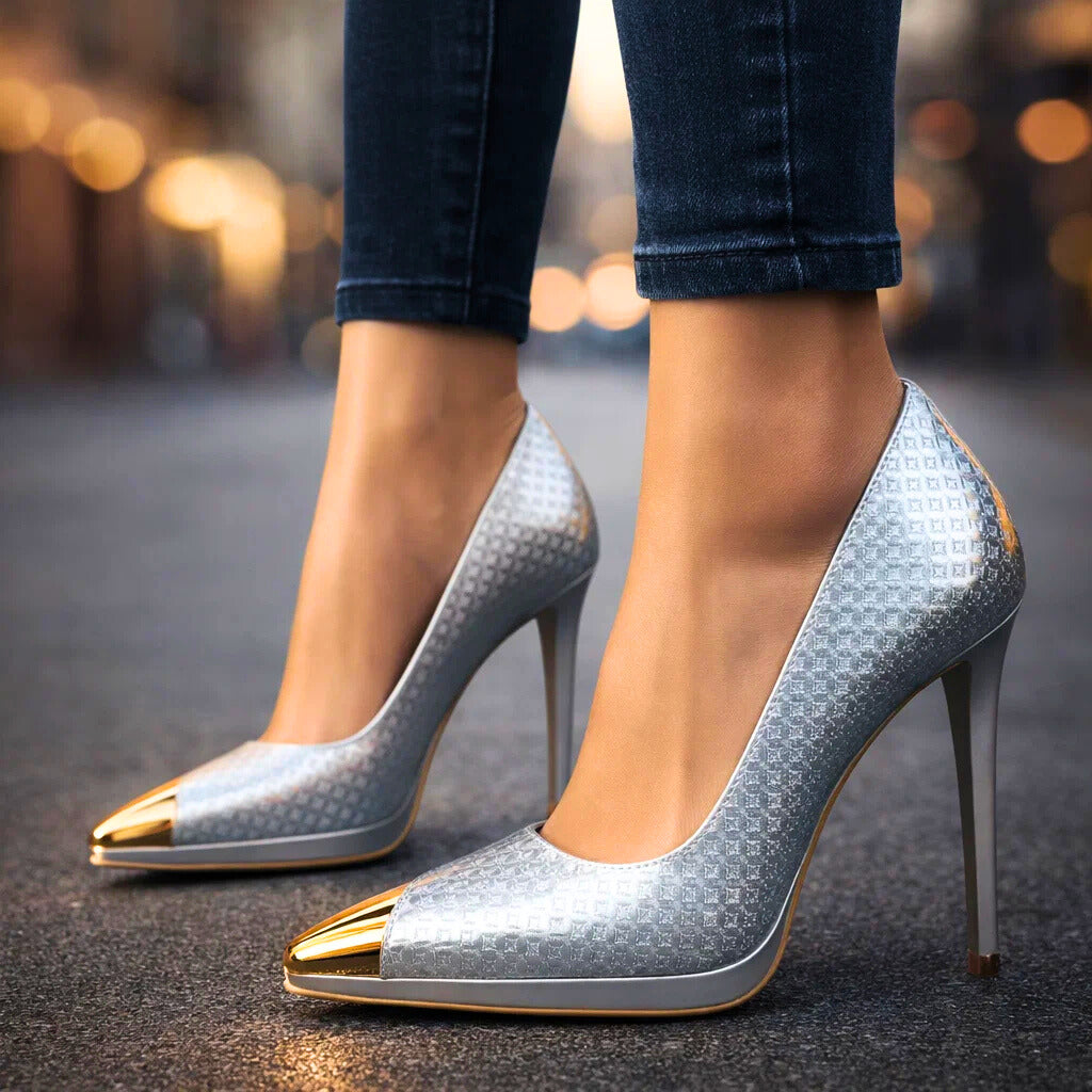 AVELINE GOLD-POINT-ABSATZSCHUHE