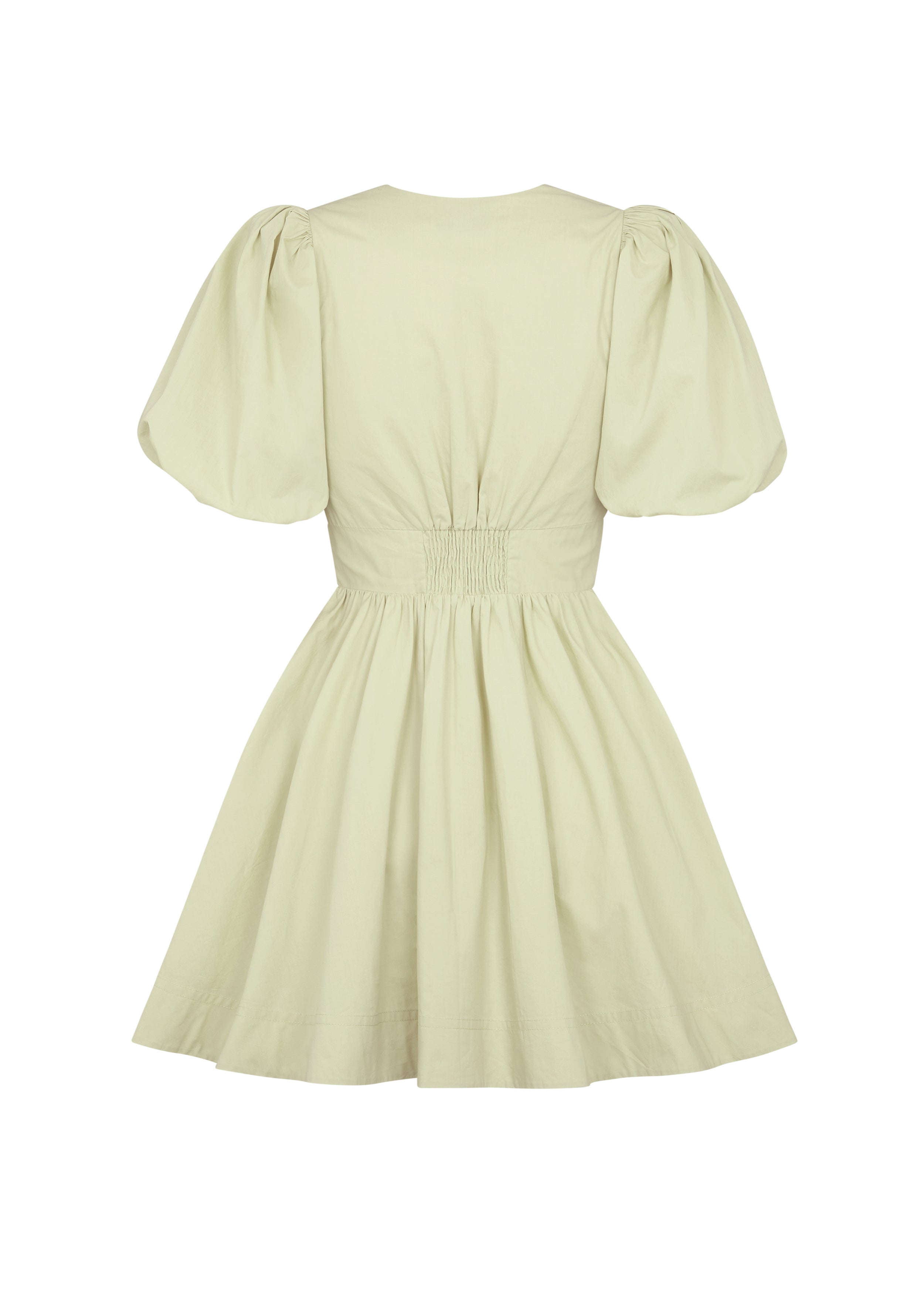 Mini-Kleid mit Schleifenausschnitt und Schnürung