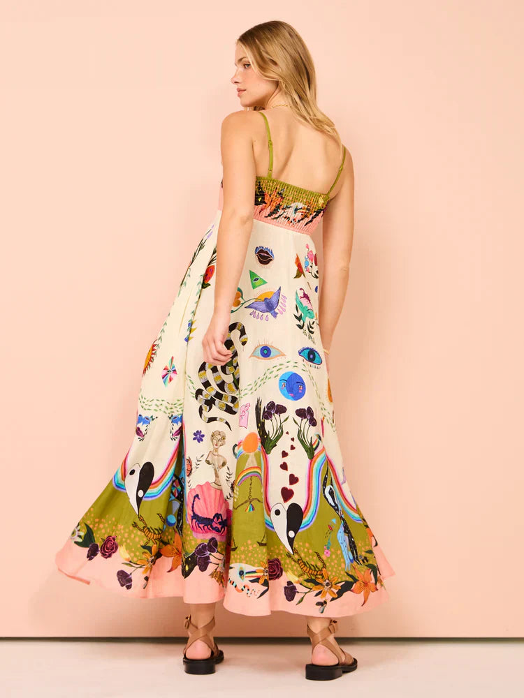 Evergreen-Sommerkleid in Multi