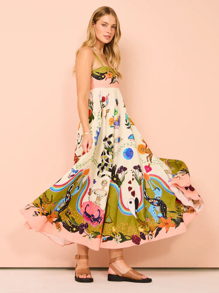 Evergreen-Sommerkleid in Multi