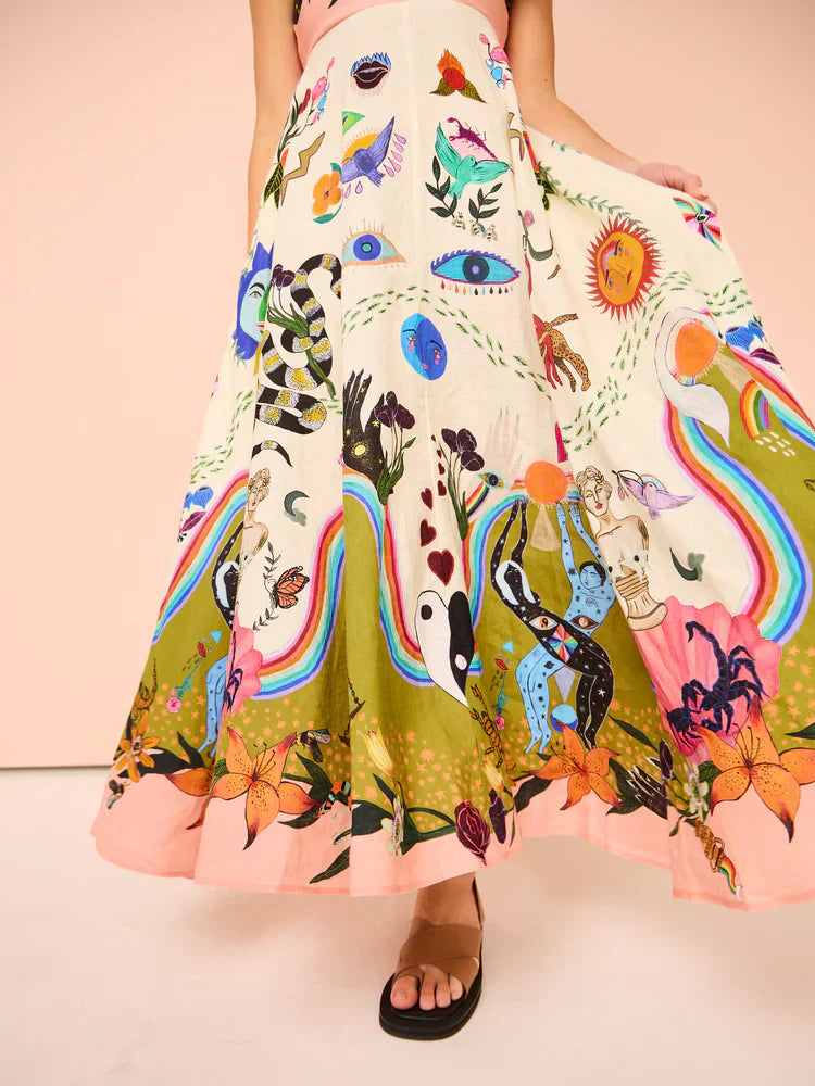 Evergreen-Sommerkleid in Multi