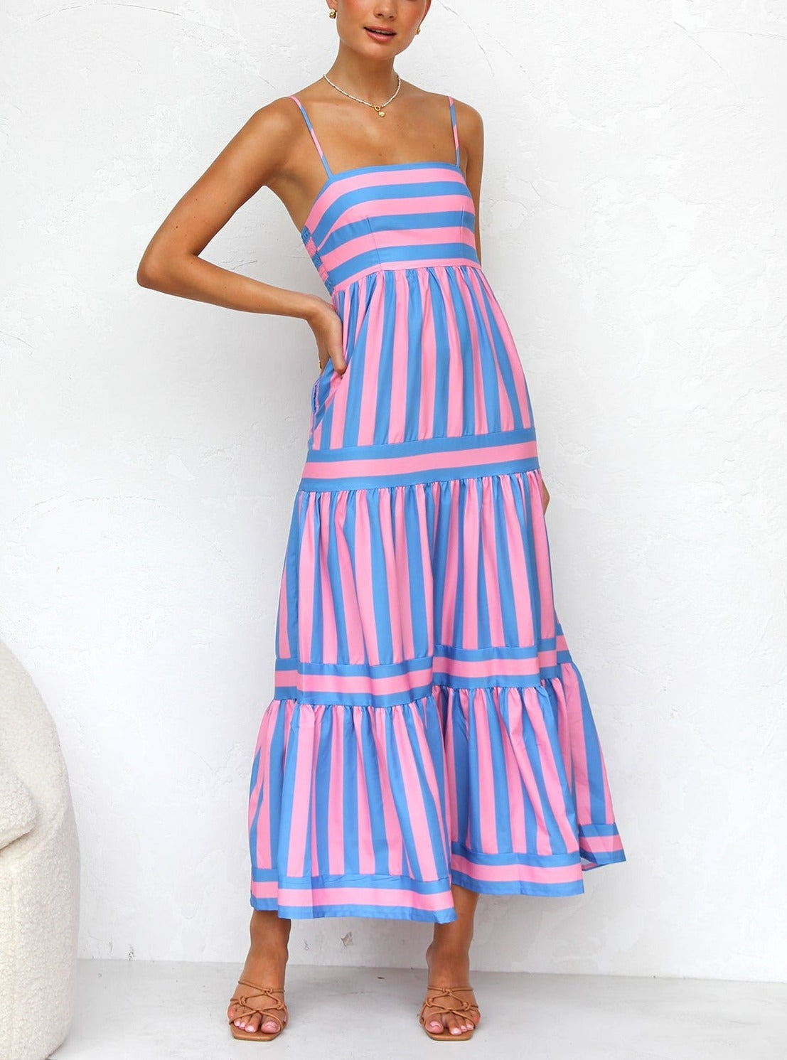Laina Kleid PINK/BLAU