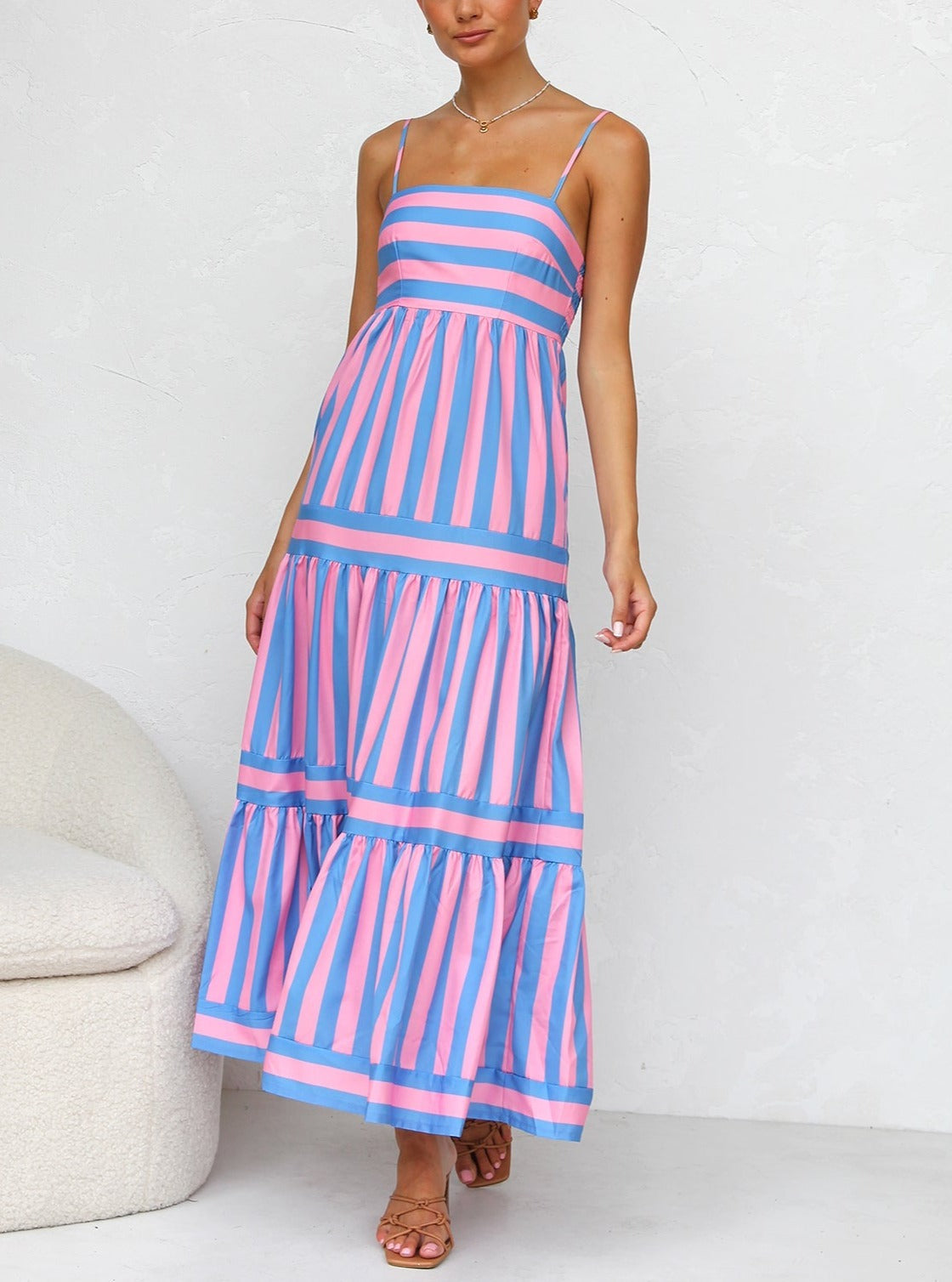Laina Kleid PINK/BLAU