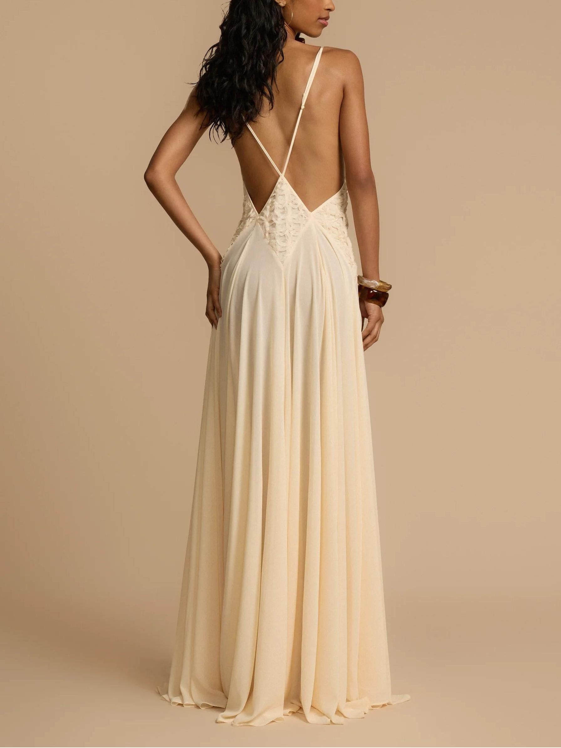 Lavinia Plunging V Maxikleid