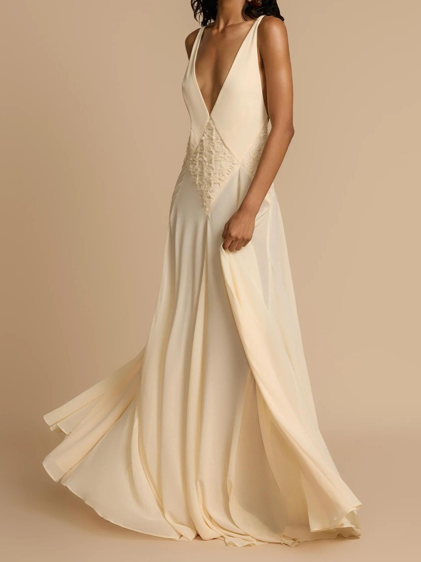 Lavinia Plunging V Maxikleid
