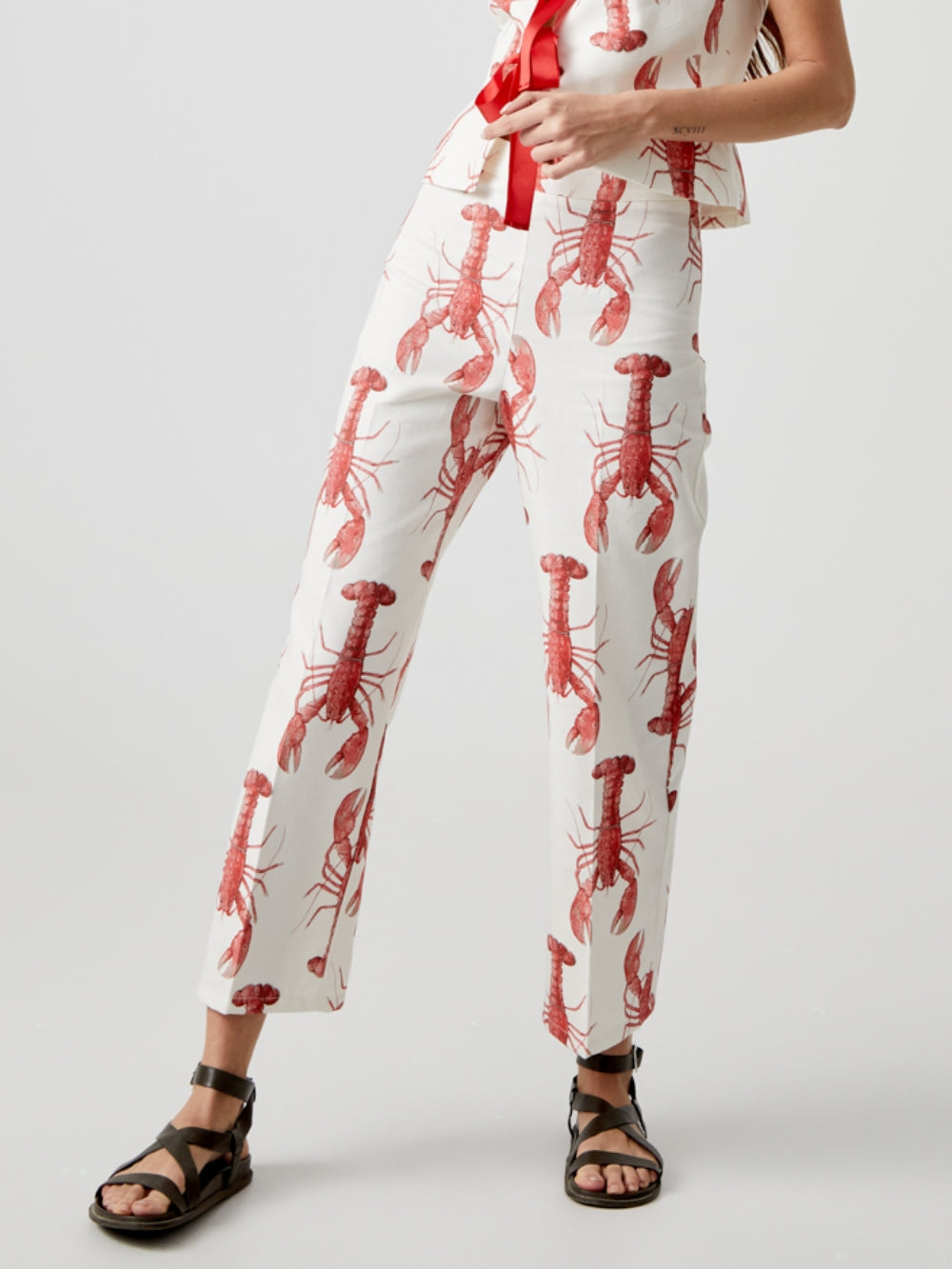 Hosen-Set mit Hummer-Print