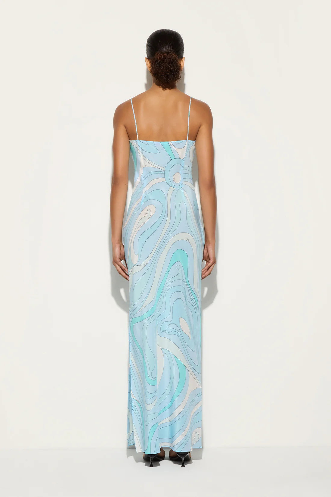Marmo Maxikleid aus bedrucktem Satin
