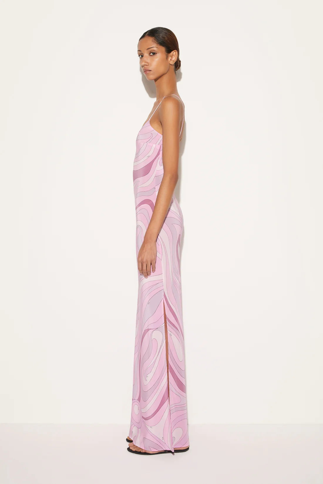 Marmo Maxikleid aus bedrucktem Satin