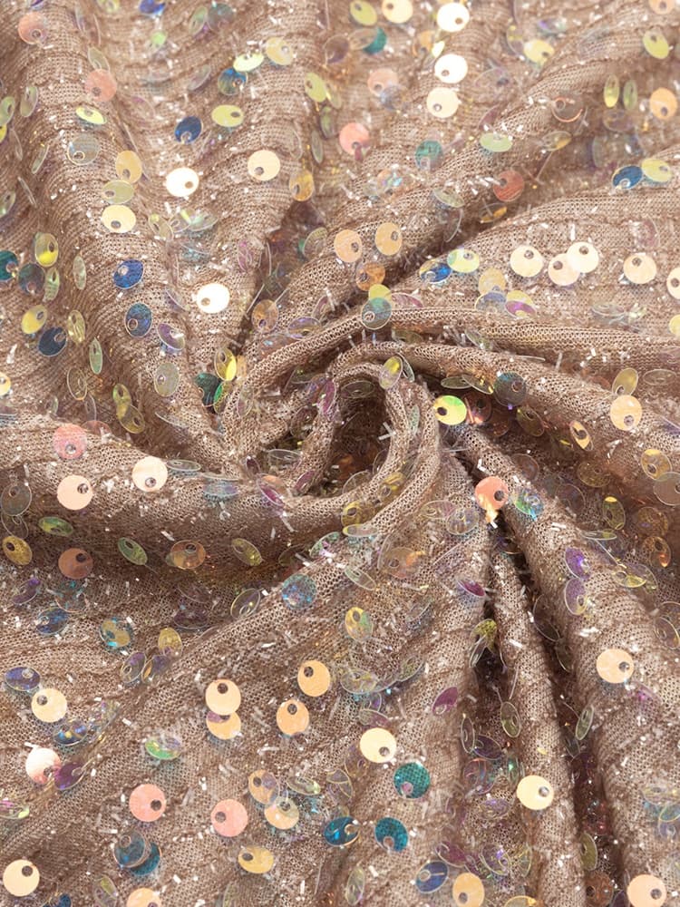 Sexy trägerloses Paillettenkleid mit hohem Schlitz