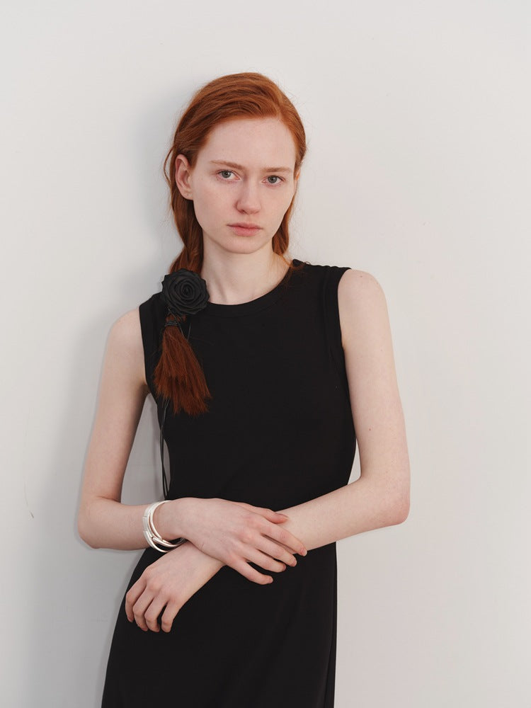 Ärmelloses Strickkleid