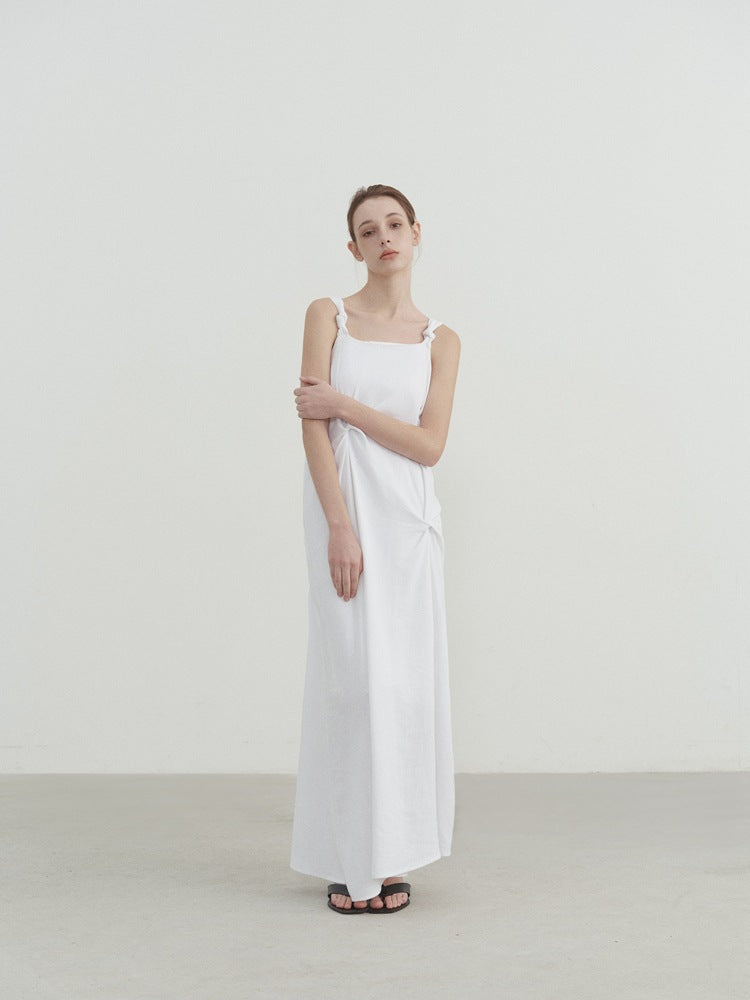 Plissiertes Trägerkleid