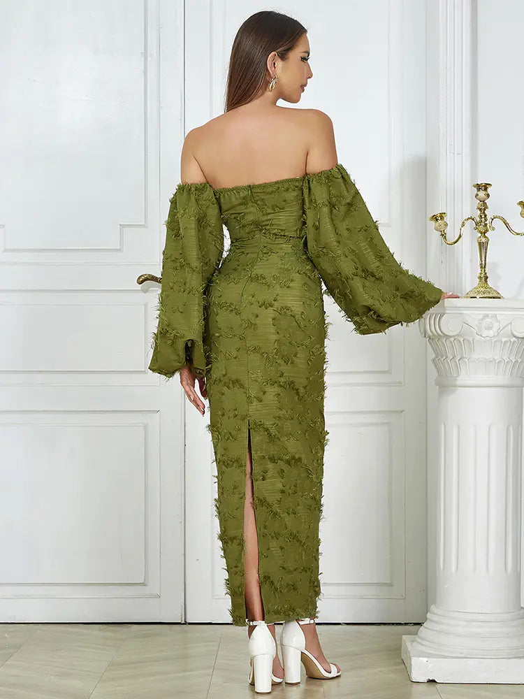Sexy trägerloses langes Abendkleid