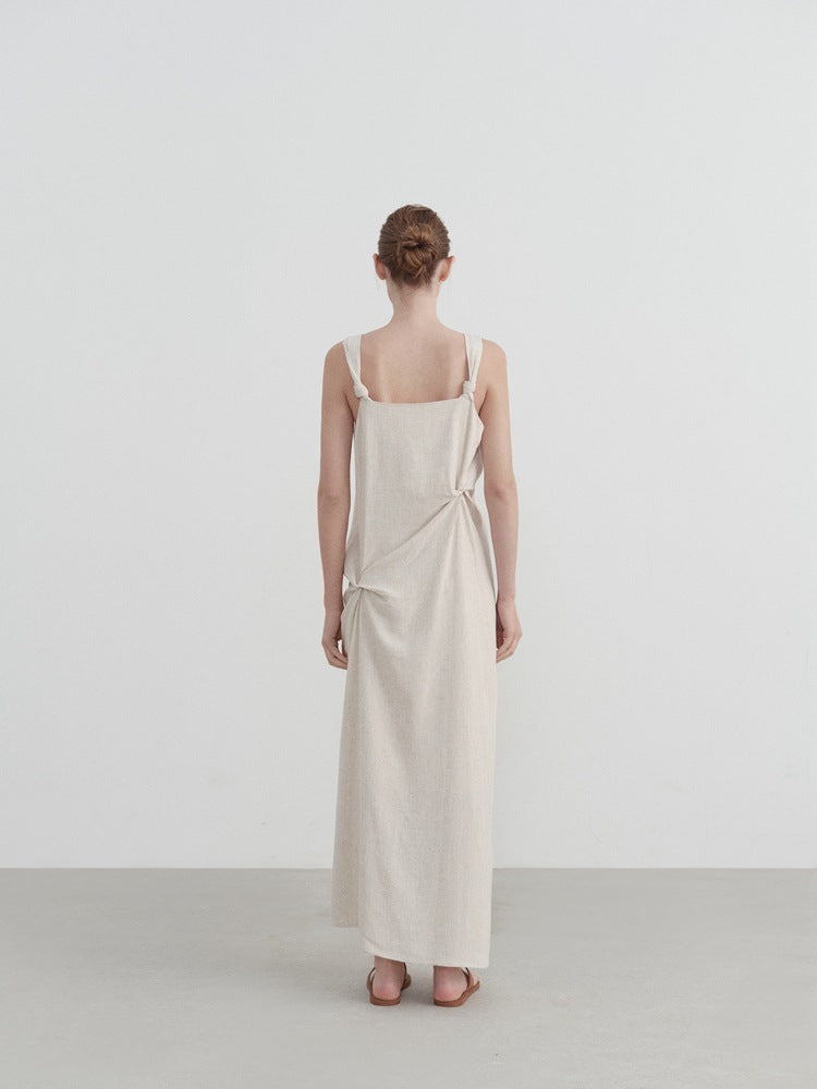 Plissiertes Trägerkleid