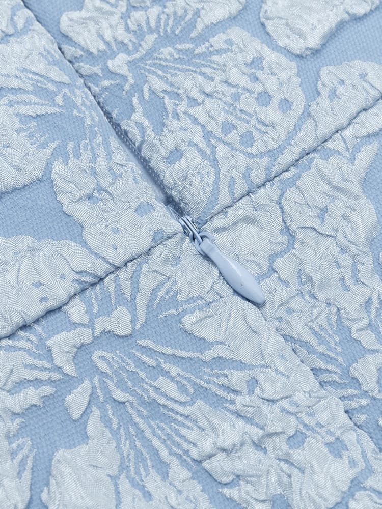 Trägerloses Vintage-Kleid mit Puffärmeln