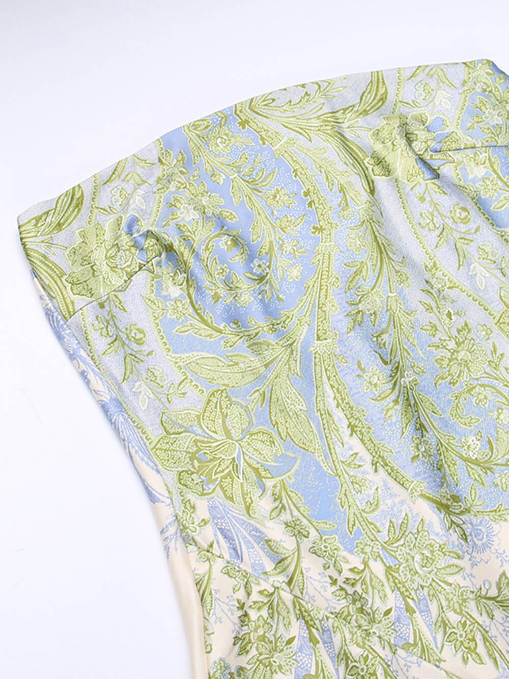 Florales sexy Maxikleid mit Schlitz