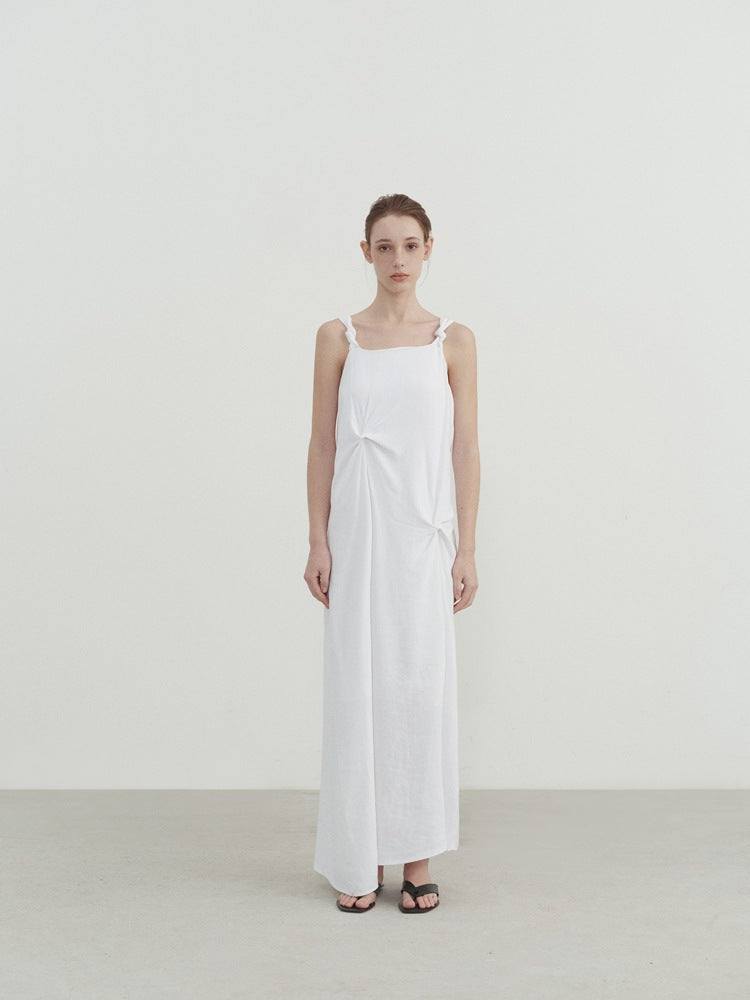 Plissiertes Trägerkleid