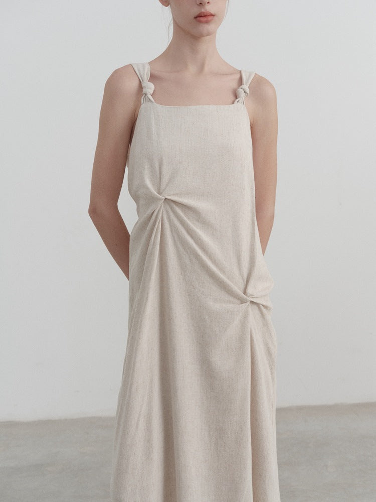 Plissiertes Trägerkleid