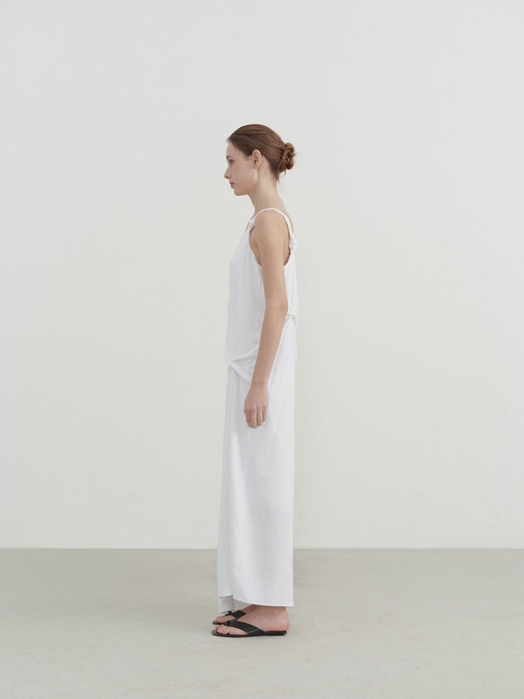 Plissiertes Trägerkleid