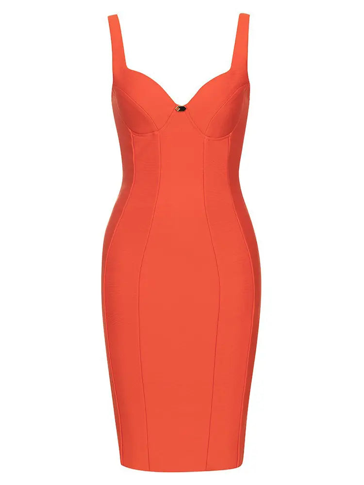 Stylisches, sexy Spaghettiträgerkleid