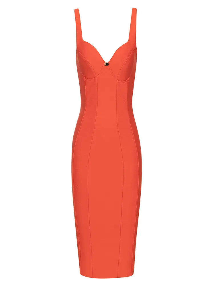 Stylisches, sexy Spaghettiträgerkleid