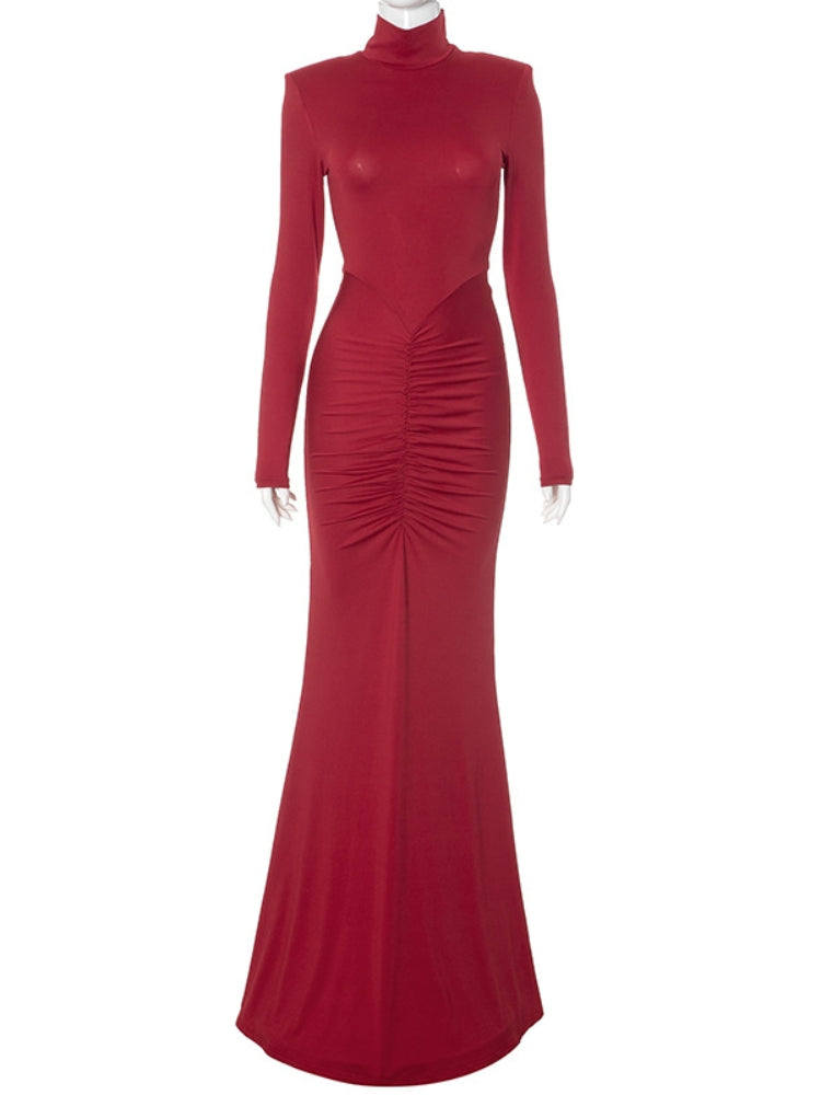 Hochgeschlossenes Meerjungfrauenkleid