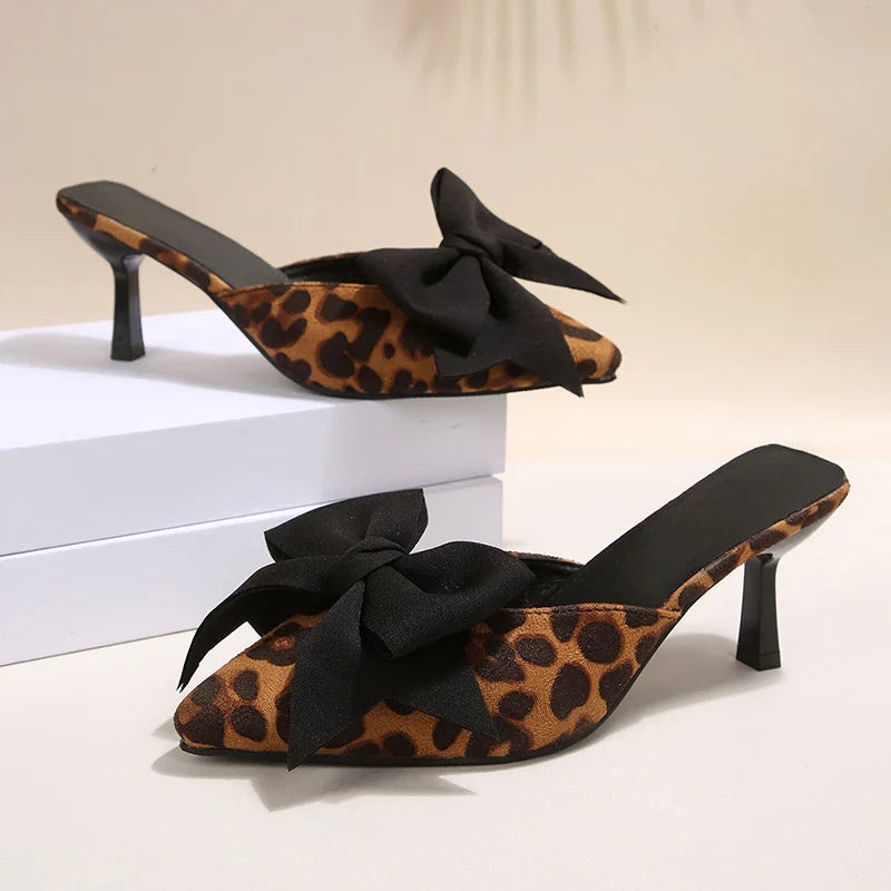 SIENNA LEOPARDEN-SCHLEIFEN-HEELS