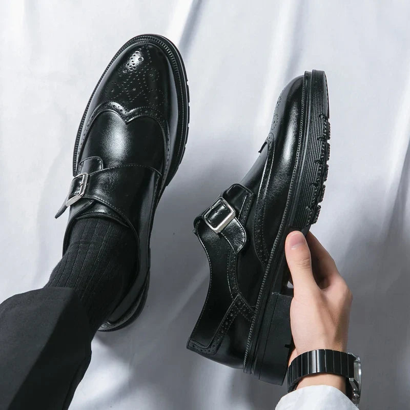 Vittorio Leather Monk Strap