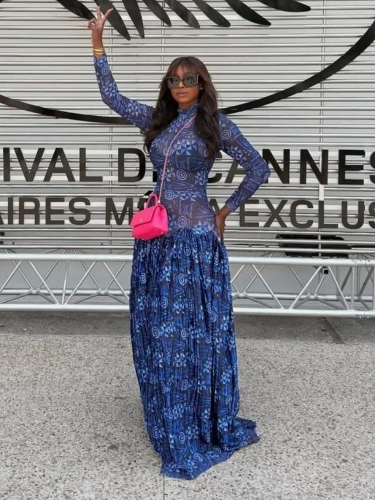 Lily Maxikleid aus Mesh