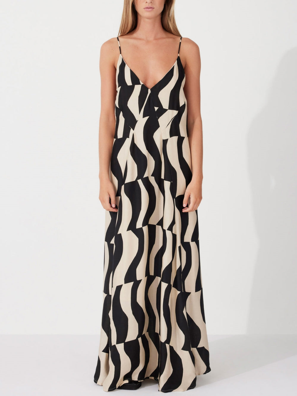 Maxikleid im Relaxed Fit mit Rückenausschnitt