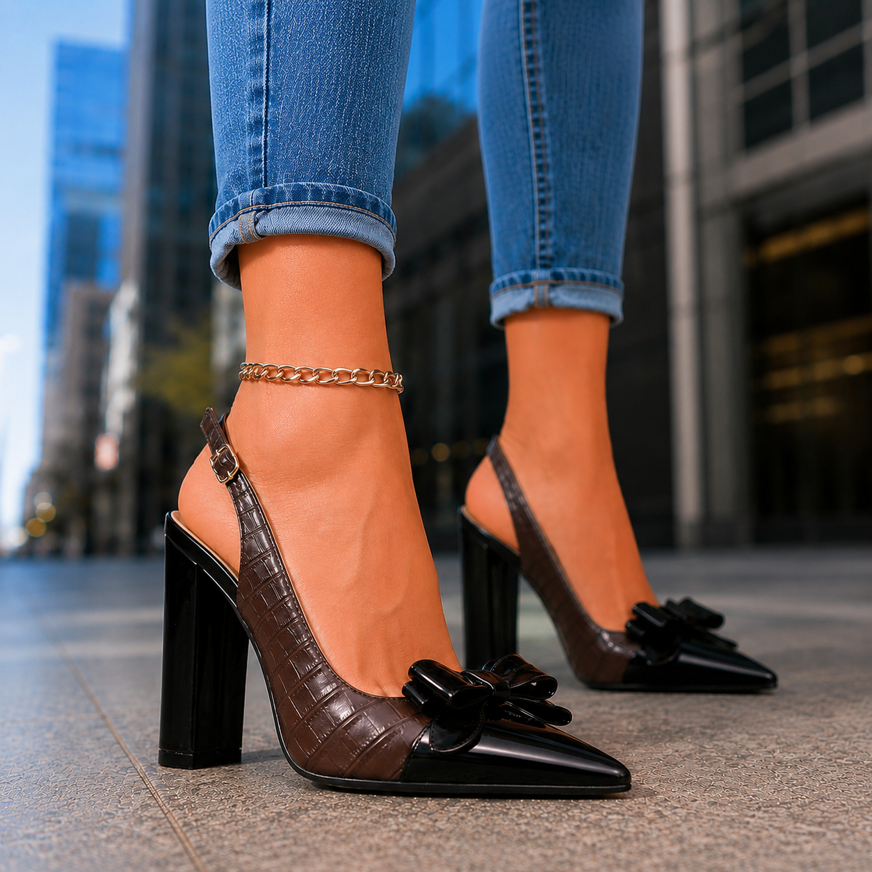 MIRABELLA SCHLEIFEN-HIGH HEELS