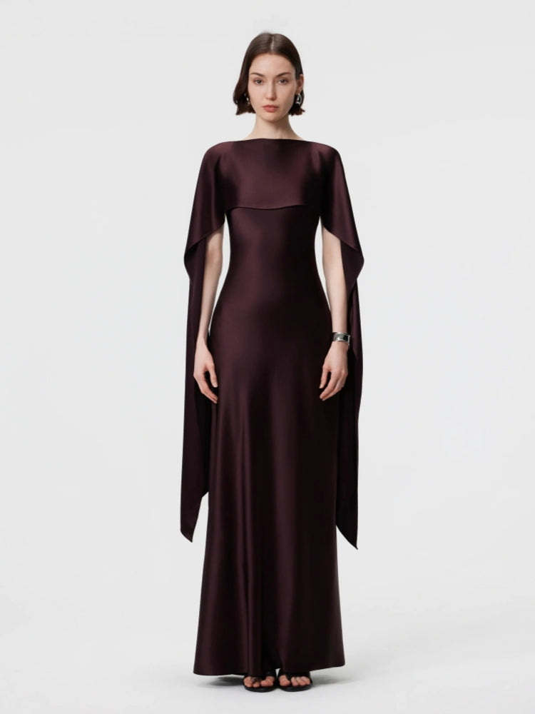 Wandelbares Neckholder-Kleid – Espresso