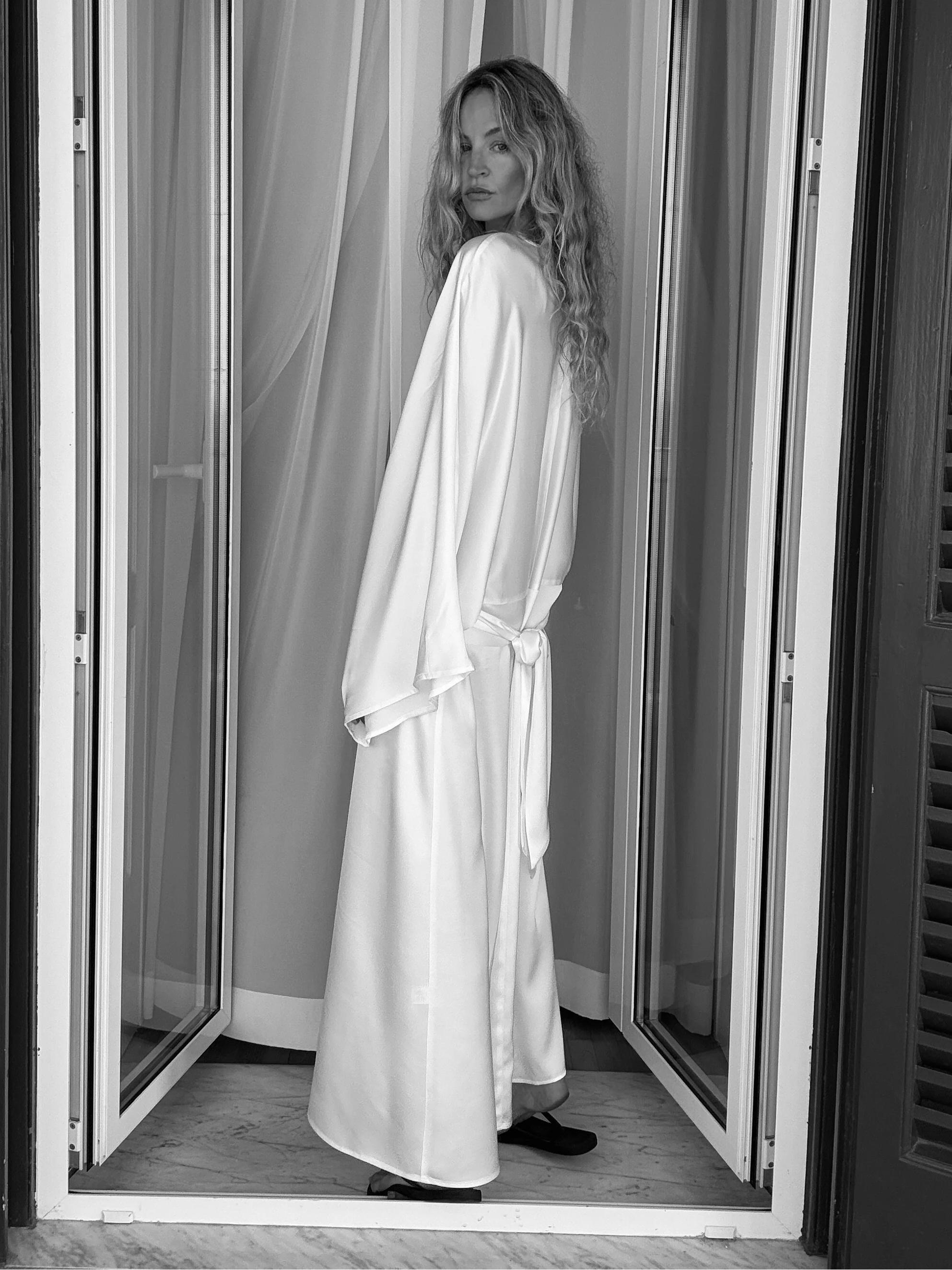 Maxikleid "Schimmernde Einfachheit"