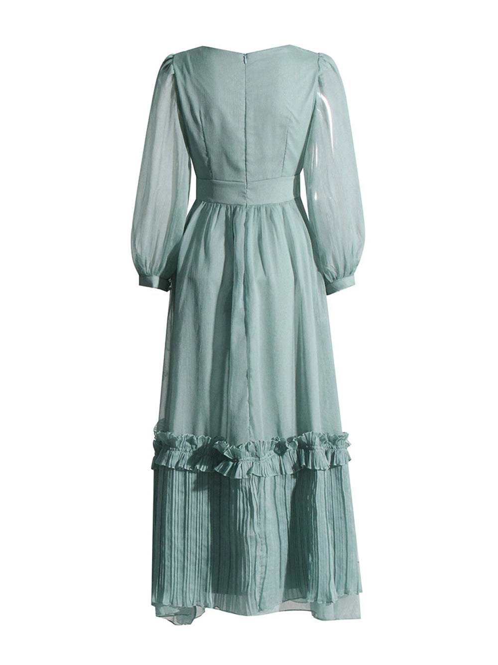 Maxikleid aus geraffter Seide "Stardust"