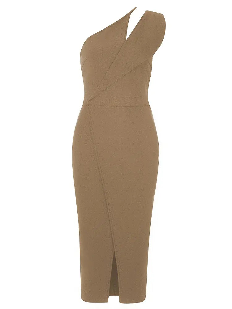 Asymmetrisches Verband-Abendkleid