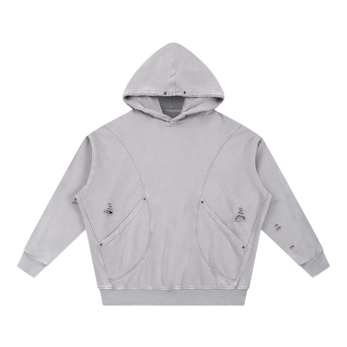 Ellison Obsidian Distress Hoodie