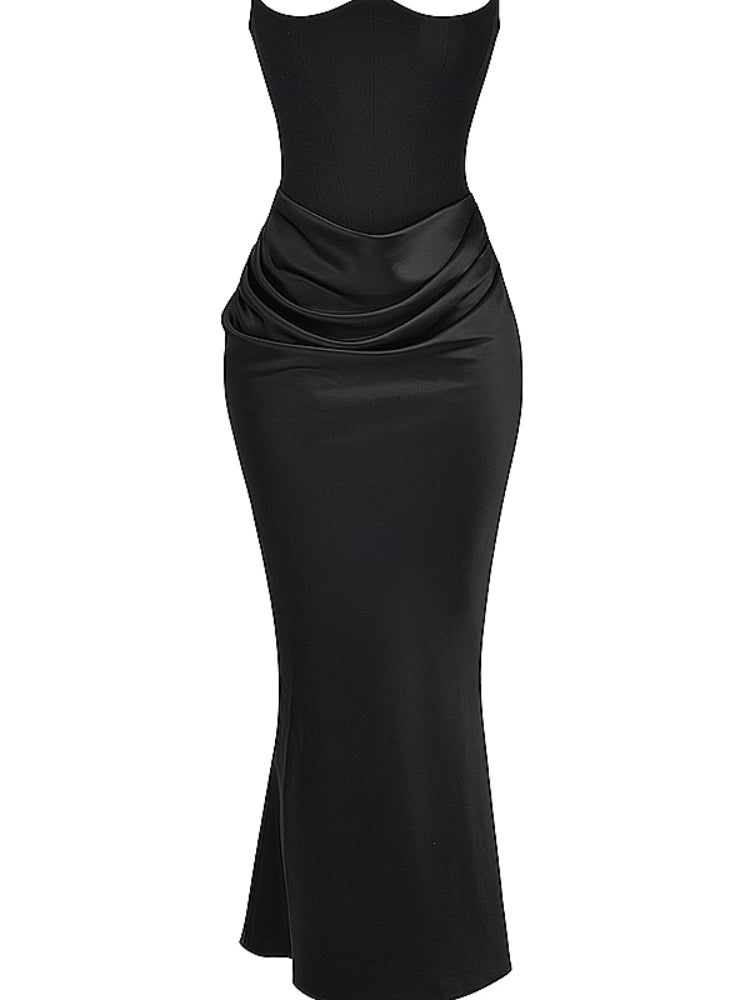 schwarzes trägerloses Co-Chromosomen-Kleid