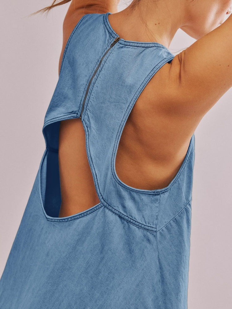 Denim-Minikleid „Sunset Stroll“