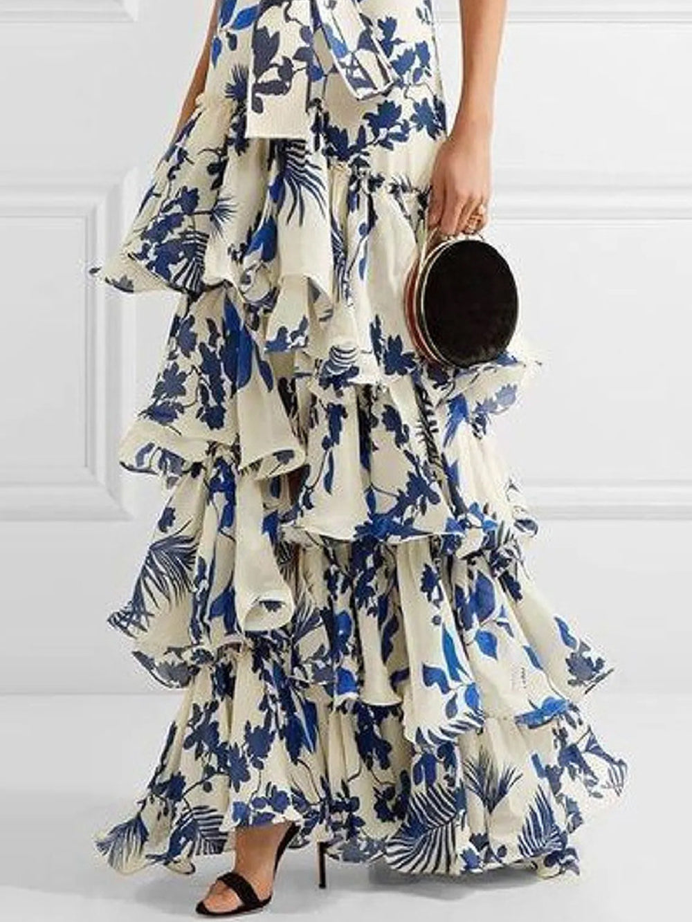 Schnür-Lolita-Schwingrock-Maxikleid