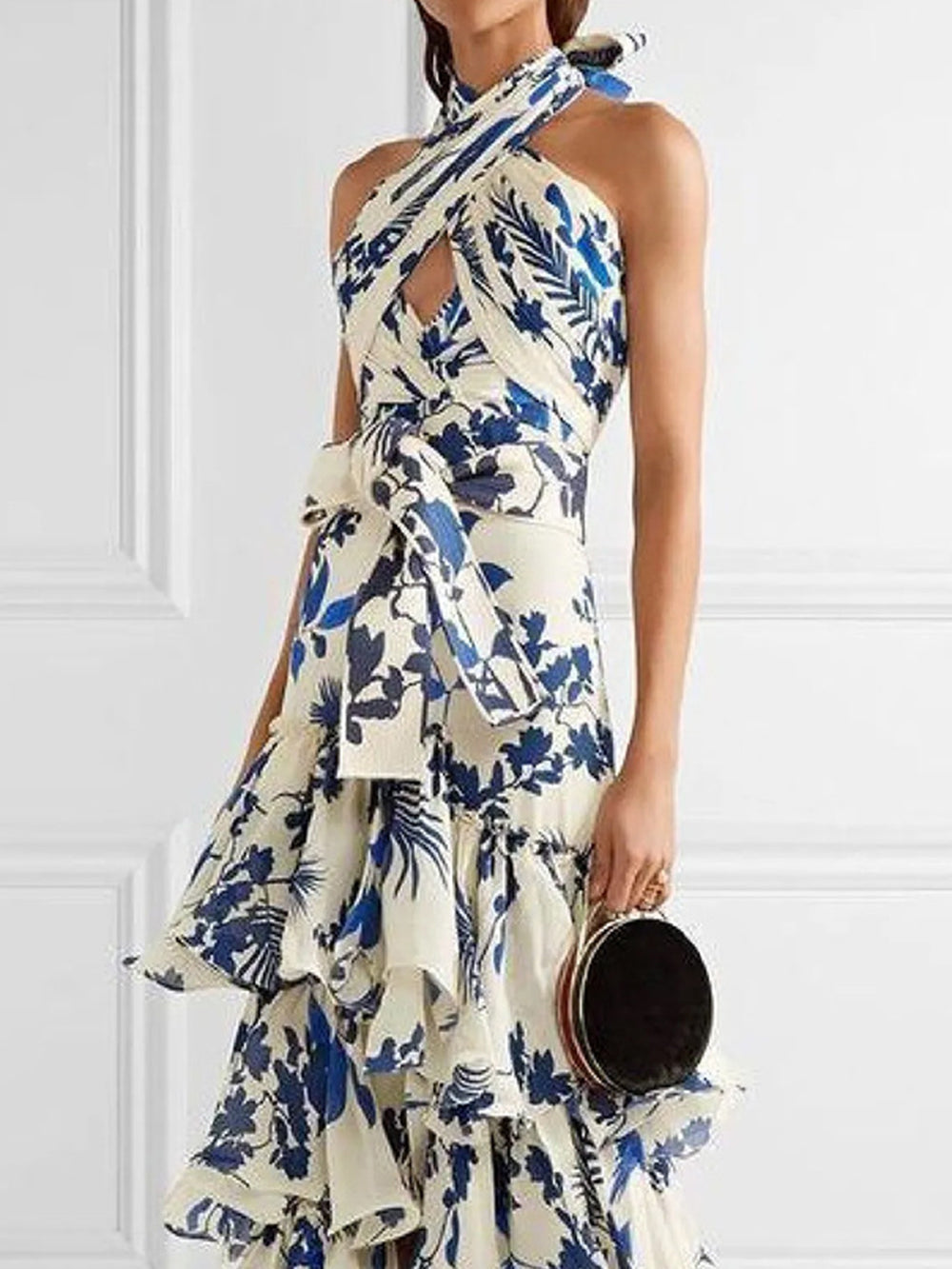 Schnür-Lolita-Schwingrock-Maxikleid