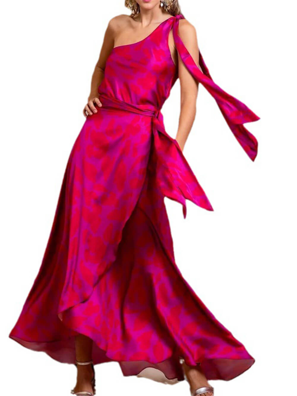 Modisches elegantes ärmelloses einfarbiges Abendkleid