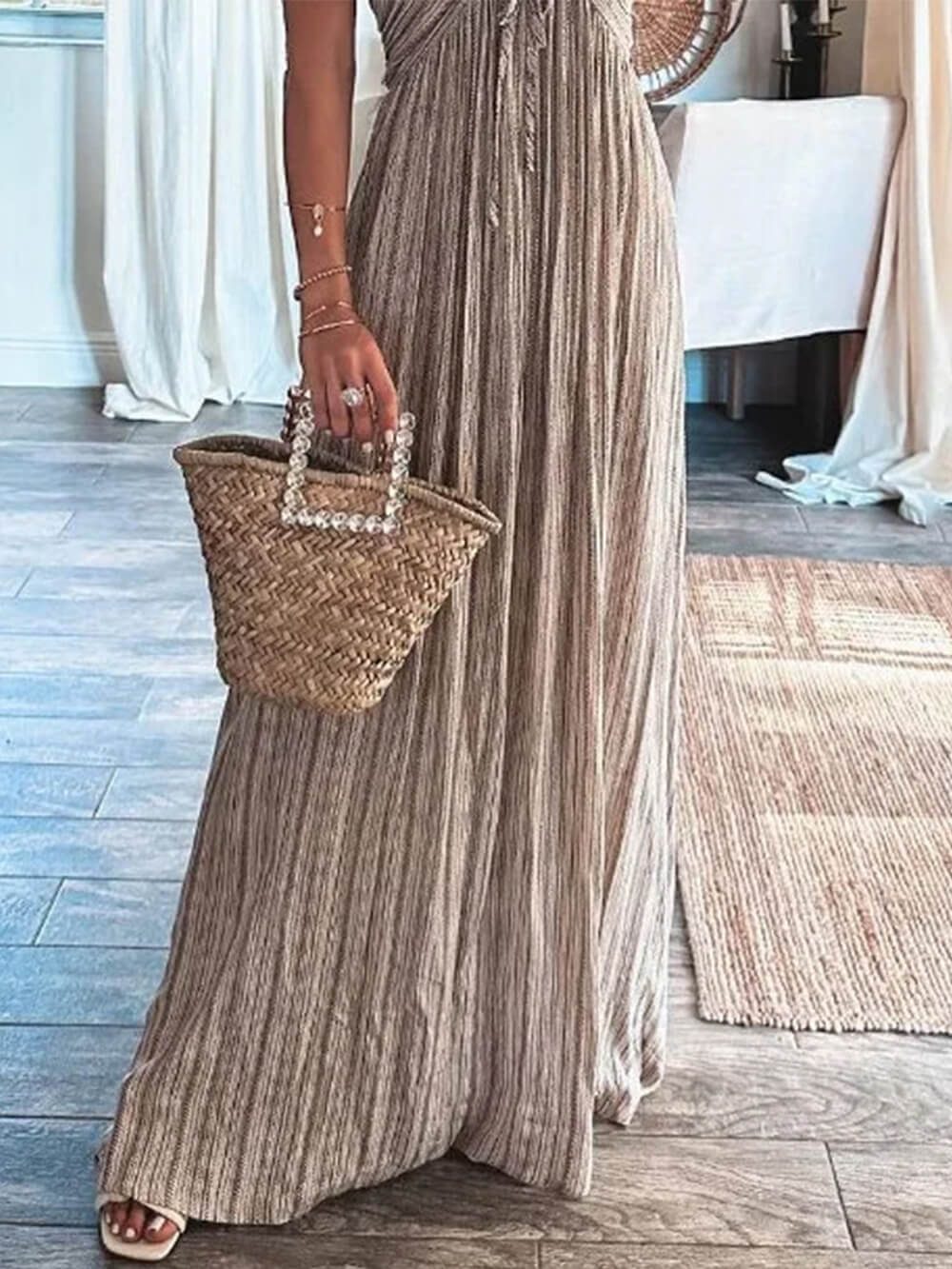 Sexy Trägerloses Langes Kleid