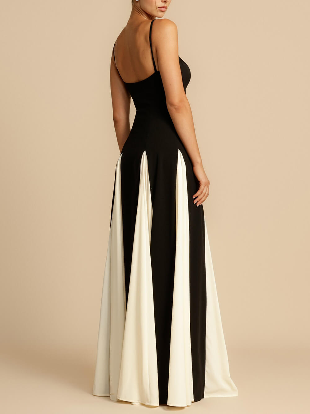Elegantes Maxi-Slip-Kleid aus Tüll mit Paneelen in A-Linie