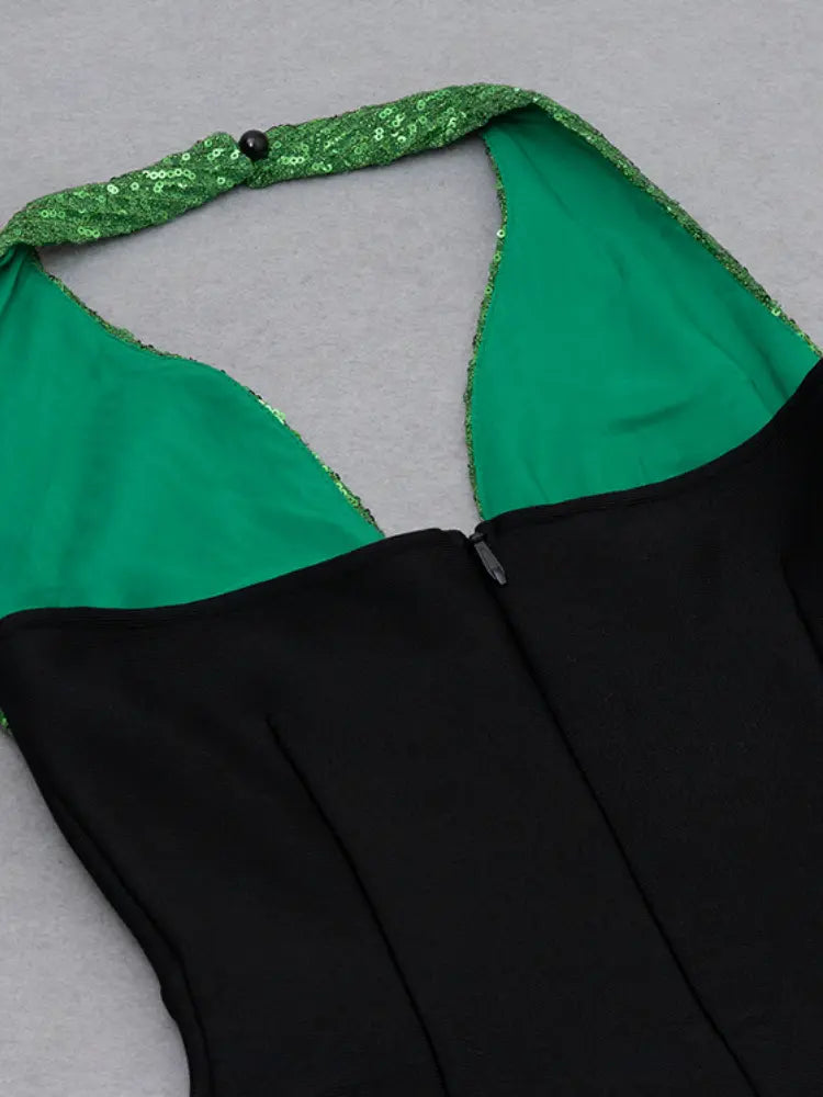 Sexy rückenfreies Neckholder-Verbandkleid