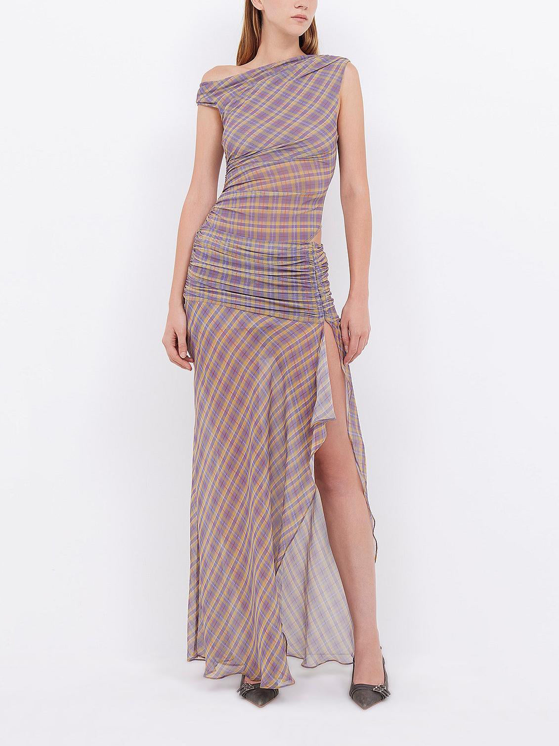 Aurelia Asym Maxikleid