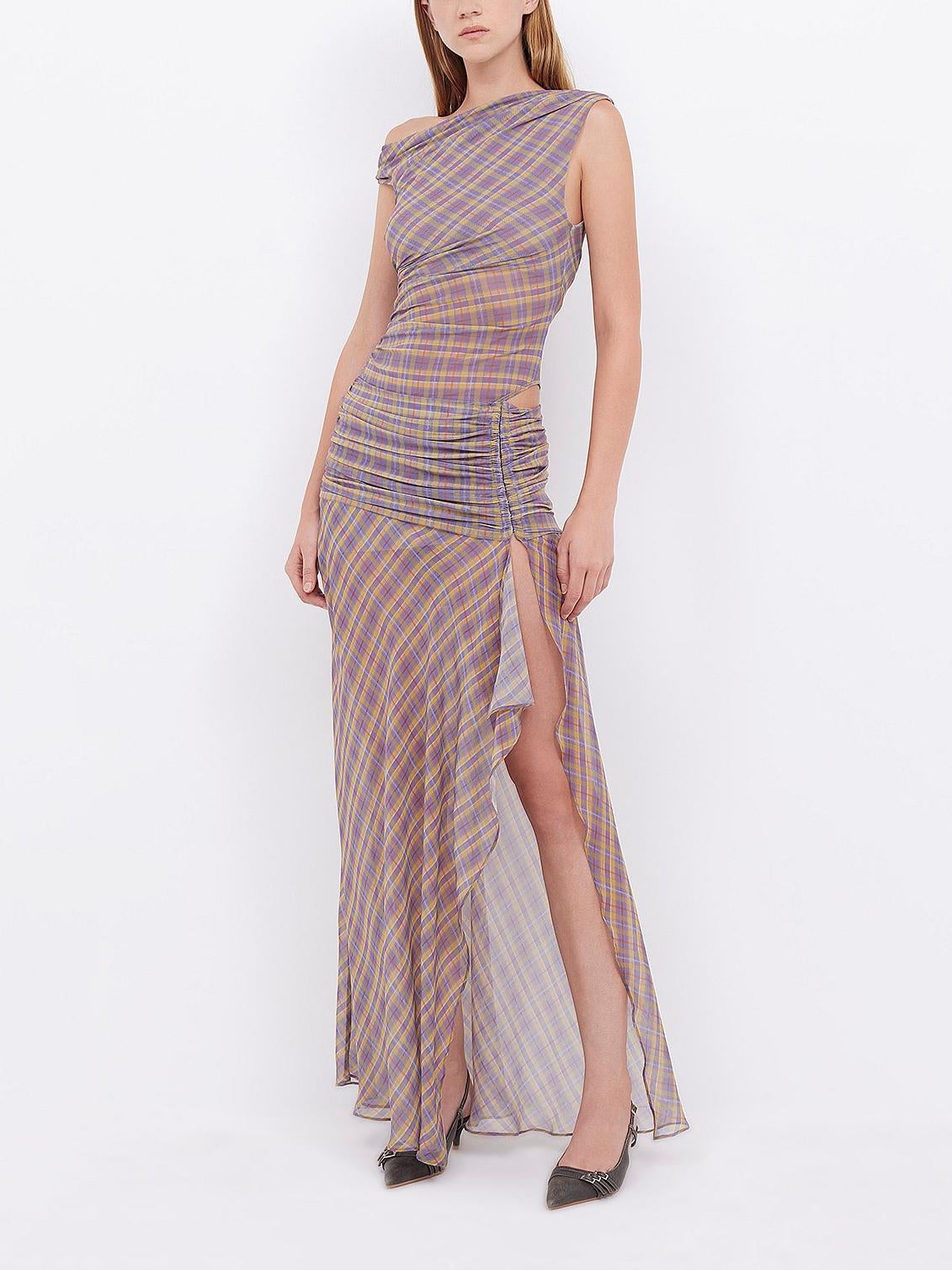 Aurelia Asym Maxikleid