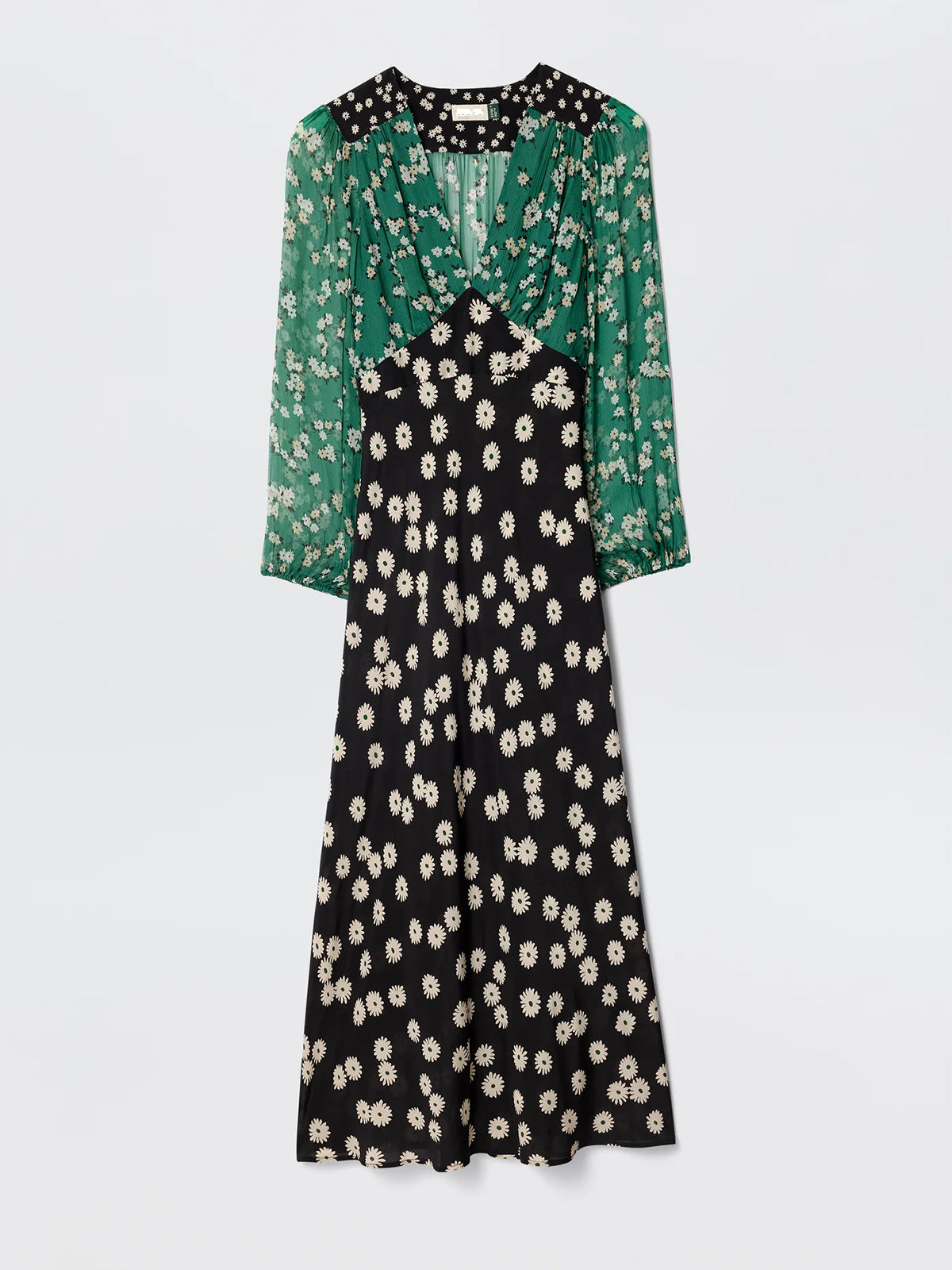 Bohemian Traumhaftes Midikleid mit Blumenmuster