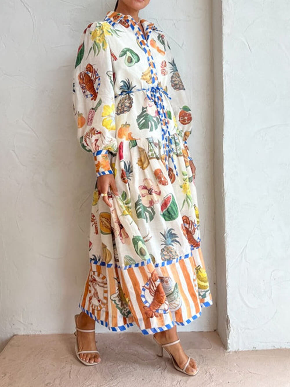 Shirtdress Theo in Multi