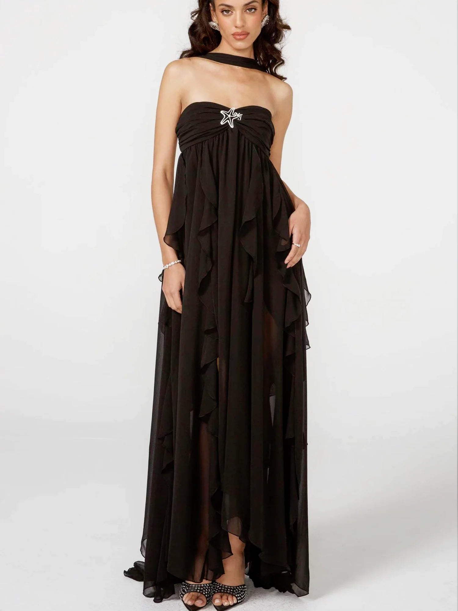 Twilight Cascade Asymmetrisches Abendkleid