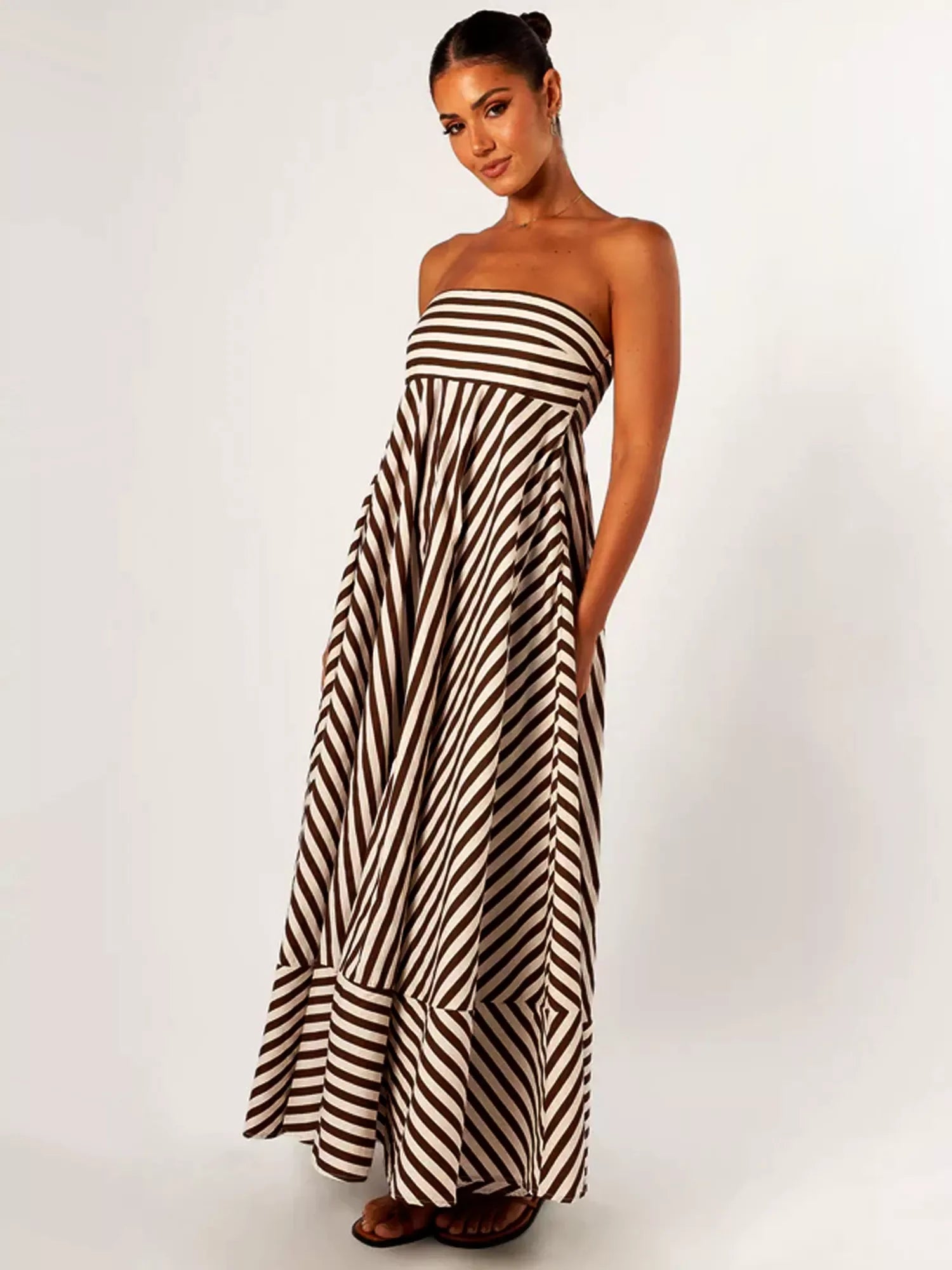 Nocturnal Charm gerafftes Maxikleid